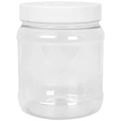 GSG24 Okrogel kozarec s pokrovom z navojem 100/400, prozoren, 1000 ml