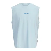 JACK & JONES Majica JCOETERNA azur / svijetloplava / bijela