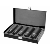 Fortum Vtičnice Fortum (4700802) Udarne vtičnice, komplet 5, 1/2, 17-19-21-24-27mm, L 79mm, CrMoV