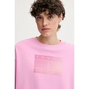 Tommy Jeans Jopa Gradient Flag DW0DW21396 Roza Relaxed Fit