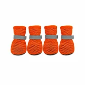 INF Poletne copate za pse 4-pack – zračne, vodoodporne, nedrseče Orange M, (5000294539)