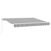 Vidaxl Retraktilna tenda Antracit 350 x 200 cm blago