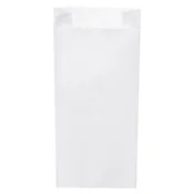 Papirnata vrečka s stranskim robom bela 20+7 x 45 cm `5kg` [1000 kosov]