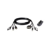 Aten 2L-7D02DHX2 KVM cable 1.8 m Black