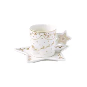 ŠALICA SET SA TANJURIĆEM  Christmas Lights 175ml   porculan