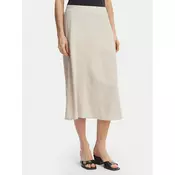 Vero Moda Midi krilo Mymilo 10340419 Svetlo bež Regular Fit