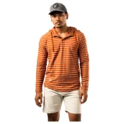 Moški pulover Bauer LTWHT Stripe Hoodie Brick S