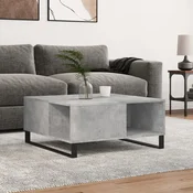 shumee vidaXL Klubska mizica betonsko siva 80x80x36,5 cm