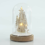 Eurolamp Steklena kupola z jelko, 12 x 12 x 20 cm, 1 kos