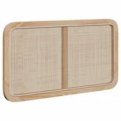 Vidaxl Vzglavje z vzglavjem Naravna 100 x 55 x 3 cm Ratan