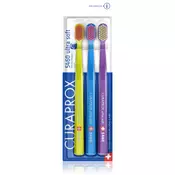 CURAPROX zobne ščetke 5460 Ultra Soft ultra soft (rumena + modra + vijolična), 3 kosi