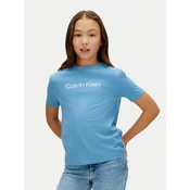 Calvin Klein Jeans Majica Inst Logo LV1CKSJA29 Modra Regular Fit