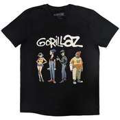 Gorillaz Majica Spray Logo Group Unisex Black XL