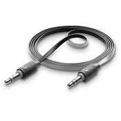 Kabel Cellularline - AUX Audio, 3.5mm/3.5mm, 1m, crni