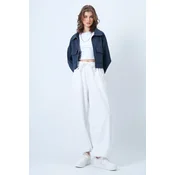 Trend Alacati Stili Bele oversajz džoger trenerka pantalone Alc-X14610, Bela / Bela