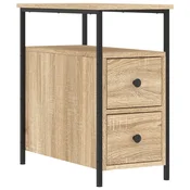 Vidaxl Nočna omarica sonoma hrast 30x60x60 cm inženirski les