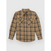Salty Crew Daybreak Flannel Kids Shirt khaki