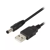 Kabl napojni 2.5x5.5 - USB 2.0 AM, 1.7m