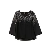 SHEEGO Bluza črna/bela