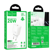 Hoco polnilec adapter N60 GaN PD 20W Type C za Samsung, iPhone - bel
