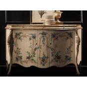 Casa Padrino luxury baroque sideboard beige/multicolored - Handmade cabinet with 3 drawers and 2 doors - Luxury furniture in baroque style - Baroque furniture - Luxury quality - Made in Italy