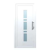 Hišna vrata iz umetne mase 110 cm x 210 cm K017 bela desna