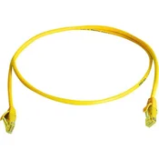 Telegärtner RJ45 omrežni priključni kabel CAT 6 U/UTP 0.50 m rumene barve z zaščito pred gorenjem, brez halogena Telegärtner