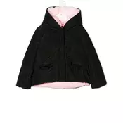 Monnalisa - short bicolour padded coat - kids - Black