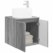 vidaXL vidaXL Umivalnik s pritrditev na steno Siva Sonoma 49,5 x 44,5 x 66 cm, (5000245157)