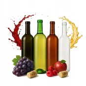 shumee OLIVNO ZELENA PROZORNA STEKLENICA ZA VINO + ZAPRTINA