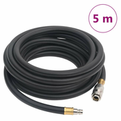 Vidaxl Hibridna zračna cev črna 0,6 5 m guma in PVC