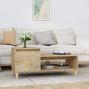 Greatstore Klubska mizica sonoma hrast 100x50x45 cm inženirski les