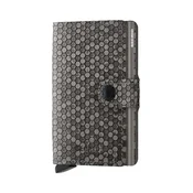 Usnjena denarnica Secrid Miniwallet Hexagon Grey siva barva