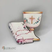 Loranc Magnet za torto - Kelih in Biblija roza