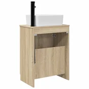 vidaXL vidaXL Kopalniška omarica s pomivalnikom Sonoma hrast 54 x 35 x 83 cm, (5000246223)
