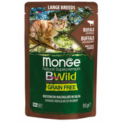Monge | BWild Grain Free za mladiče in odrasle mačke z bivolom