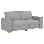 Vidaxl Dvosed kavč sive barve 180x78x84 cm blago