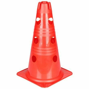 Vario stožec z luknjami rdeč 30 cm pakiranje 1 kos
