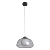 ITALUX PND-54637-1-BK-SG - Luster na sajli AINALE 1xG9/7W/230V crna/dimljeno-crna