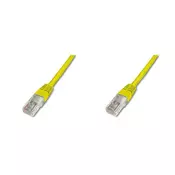 CAT 5e U-UTP patch cord, PVC AWG 26/7, length 1.5 m, color yellow
