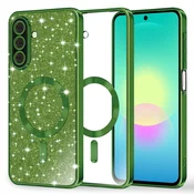 TPU gel maskica Techsuit Luxury Glitter MagSafe za Samsung Galaxy A27 5G - deep green