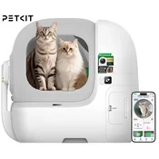 PETKIT PUROBOT MAX PRO 2 pametno mačje stranišče, za vse velikosti, AI kamera + zdravje, 360° zaščita, ShieldBase zasnova, Triple nadzor vonjav, tiho delovanje, WIFI, aplikacija, 66x60x54cm, sivo - PETKIT - Bonajo