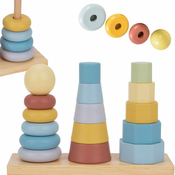 Tooky toys Tri drvene kule