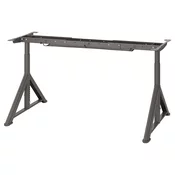 IDASEN Podokvir ploce stola, tamnosiva, 146x67x76 cm