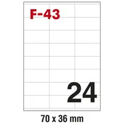 ETIKETE ILK  70X36MM PK100L FORNAX F-43