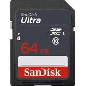 SanDisk Ultra SDXC 64GB 100MB/s UHS-I U1 klasa 10