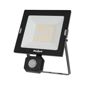 50W zunanji LED reflektor črn 4000K IP44 s senzorjem gibanja