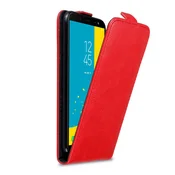 Cadorabo Cadorabo Ohišje, združljivo z Samsung Galaxy J6 2018 v rdeče jabolko - Zaščitni ovitek v obliki flipa z magnetnim zapiranjem, (20565075)