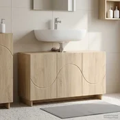 vidaXL Kopalniška omarica Sonoma hrast 101 x 41 x 58 cm