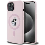 1 to 3 Karl Lagerfeld Ovitek Karl&Choupette Za Iphone 15 Plus Za Magsafe Silikon